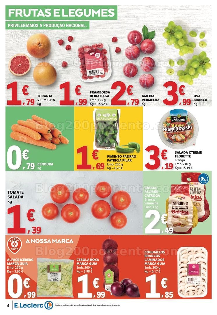 Antevisão Folheto E-LECLERC Promoções de 6 a 12 agosto